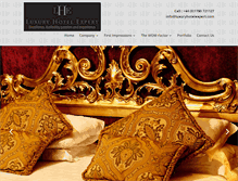 Tablet Screenshot of luxuryhotelexpert.com